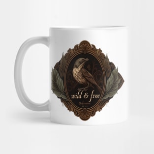 Wild & Free Bird Design Gifts Mug